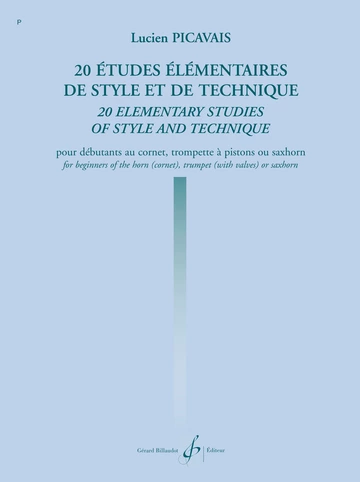 20 études élémentaires de style et de technique Visual